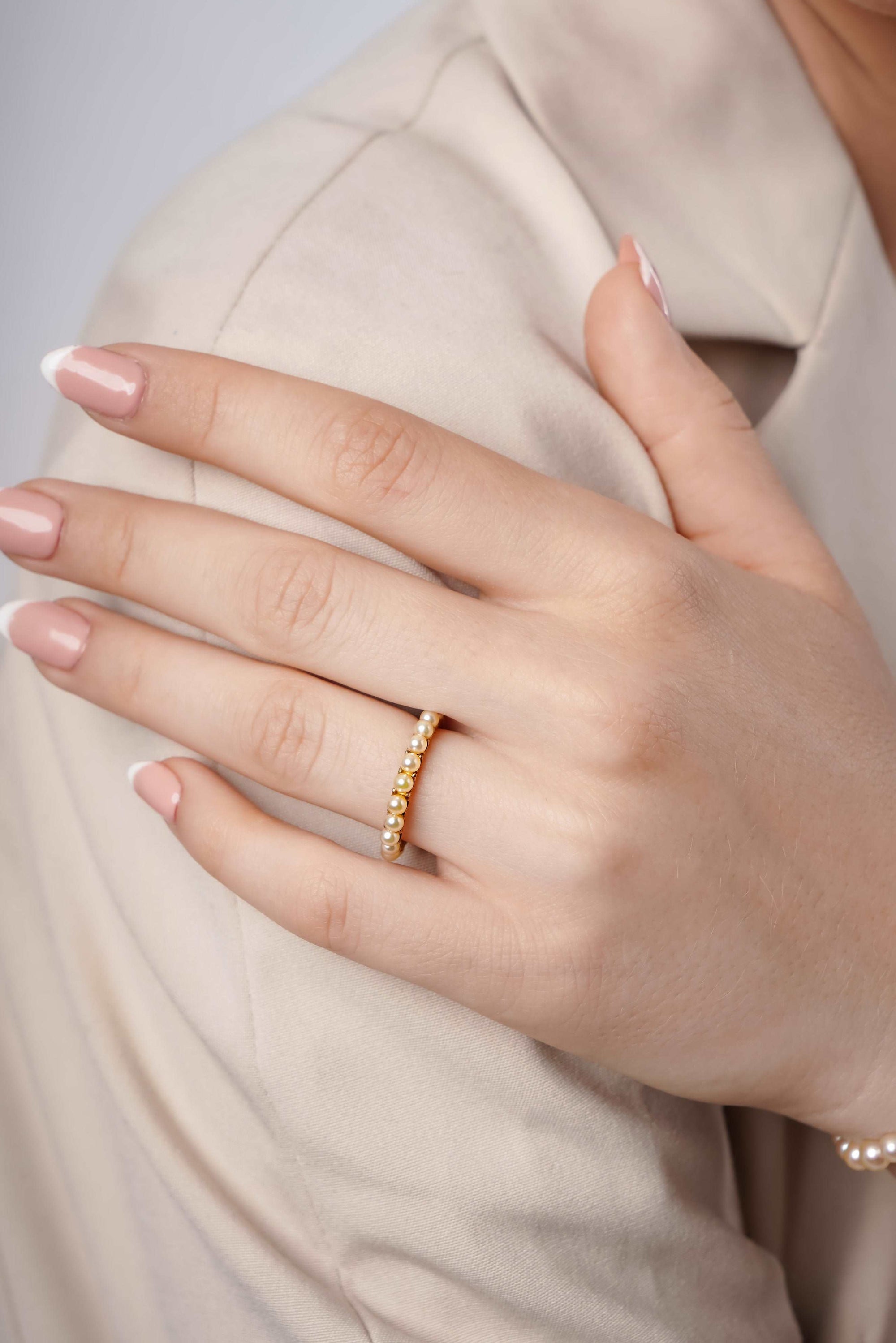 Baby Akoya Pearl Embrace Ring - MIRA SOUTH SEA PEARLS ID