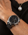 Black Pearl Chronograph Swiss Watch - MIRA SOUTH SEA PEARLS ID