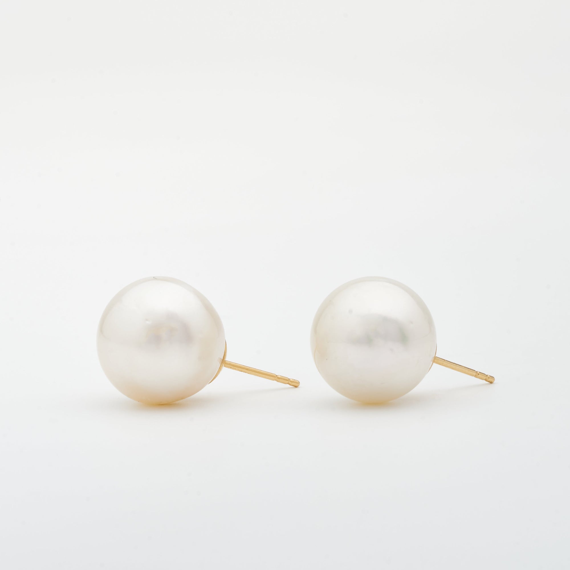 Classic White Pearl Stud Earrings